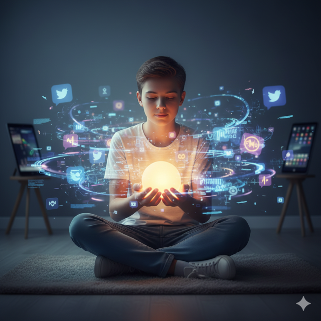 Supporting teenagers illustration